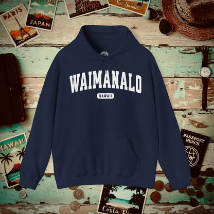 Classic Athletic, Waimanalo, Hawaii (Fan Service) Hoodie Navy / S