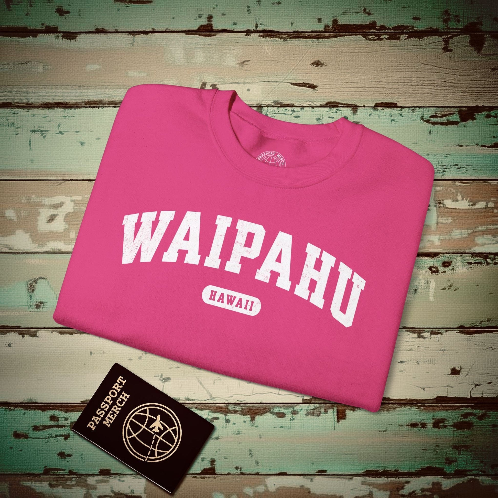 Classic Athletic, Waipahu, Hawaii (Fan Service) Crewneck Heliconia / S