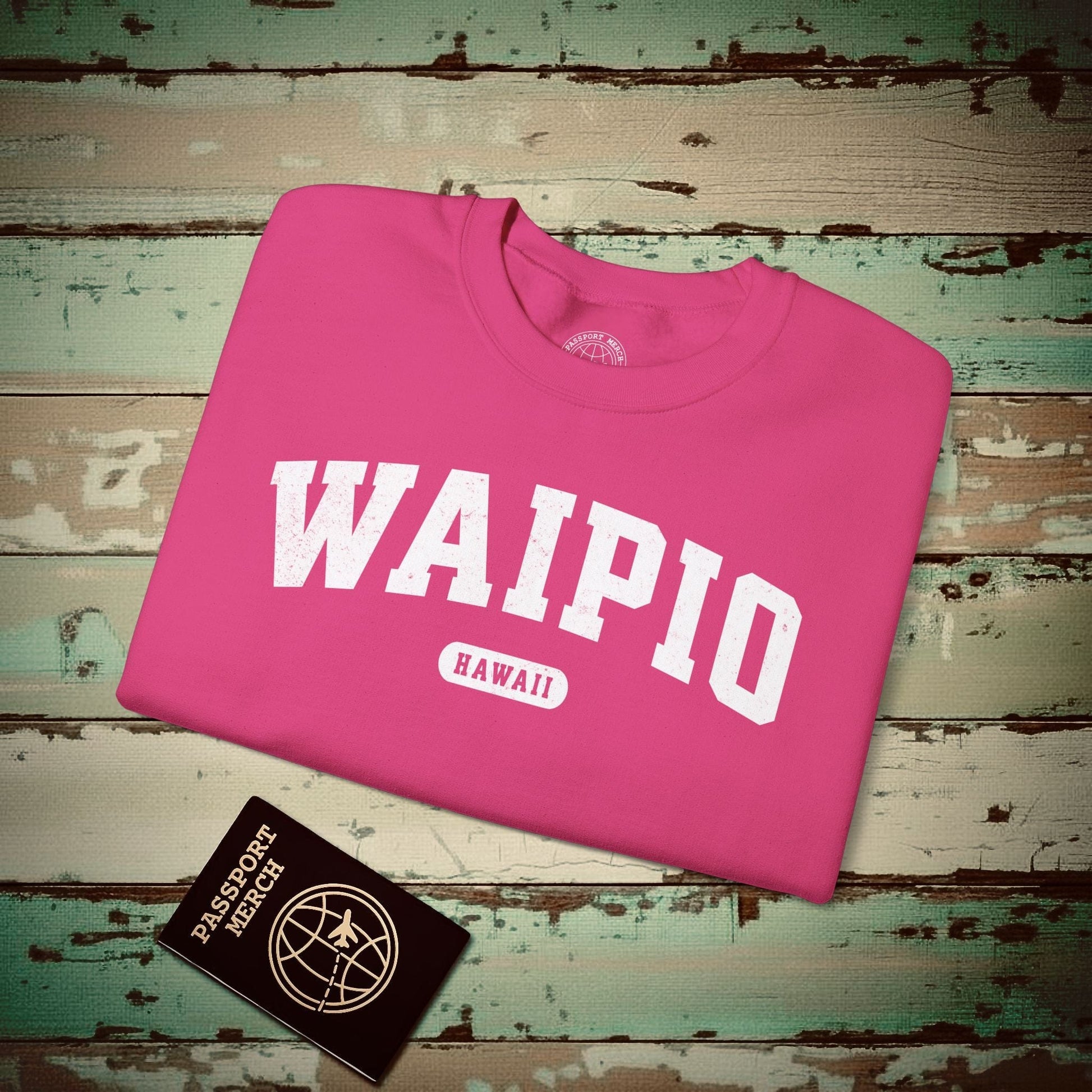 Classic Athletic, Waipio, Hawaii (Fan Service) Crewneck Heliconia / S