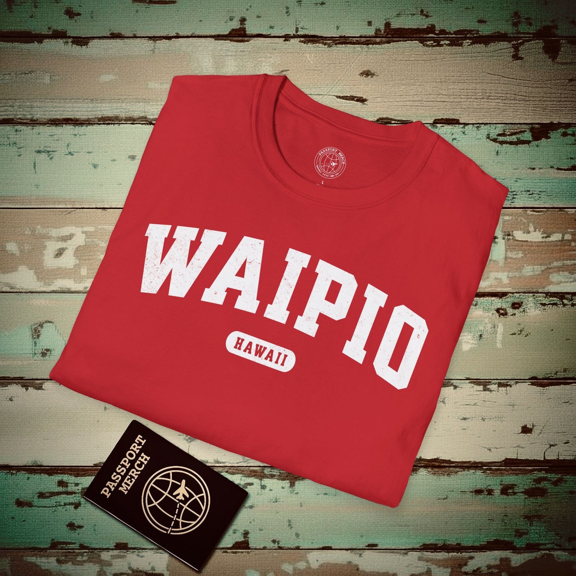 Classic Athletic, Waipio, Hawaii (Fan Service) T-Shirt Red / S