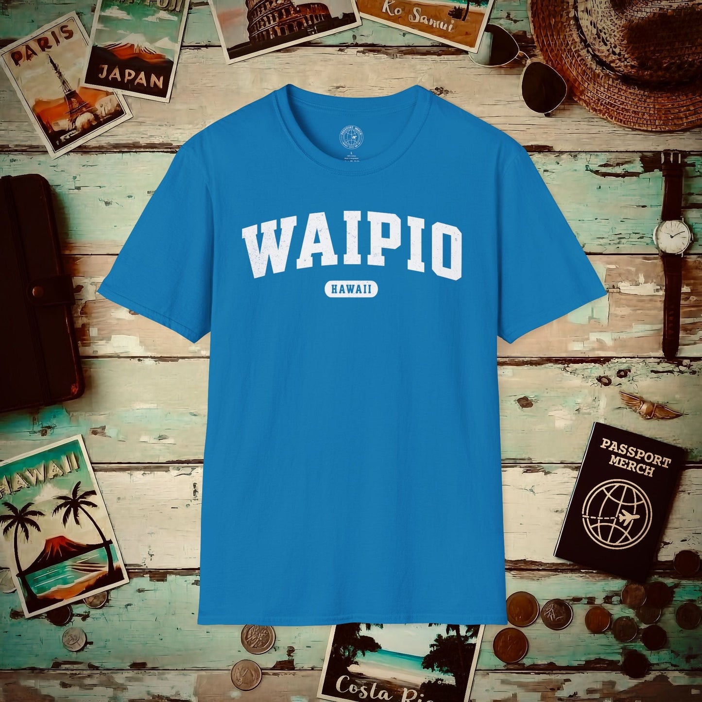 Classic Athletic, Waipio, Hawaii (Fan Service) T-Shirt Sapphire / S