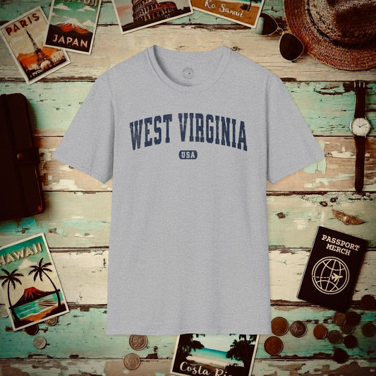 Classic Athletic, West Virginia (50 States Edition) T-Shirt Sport Grey / S