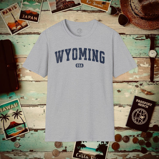 Classic Athletic, Wyoming (50 States Edition) T-Shirt Sport Grey / S