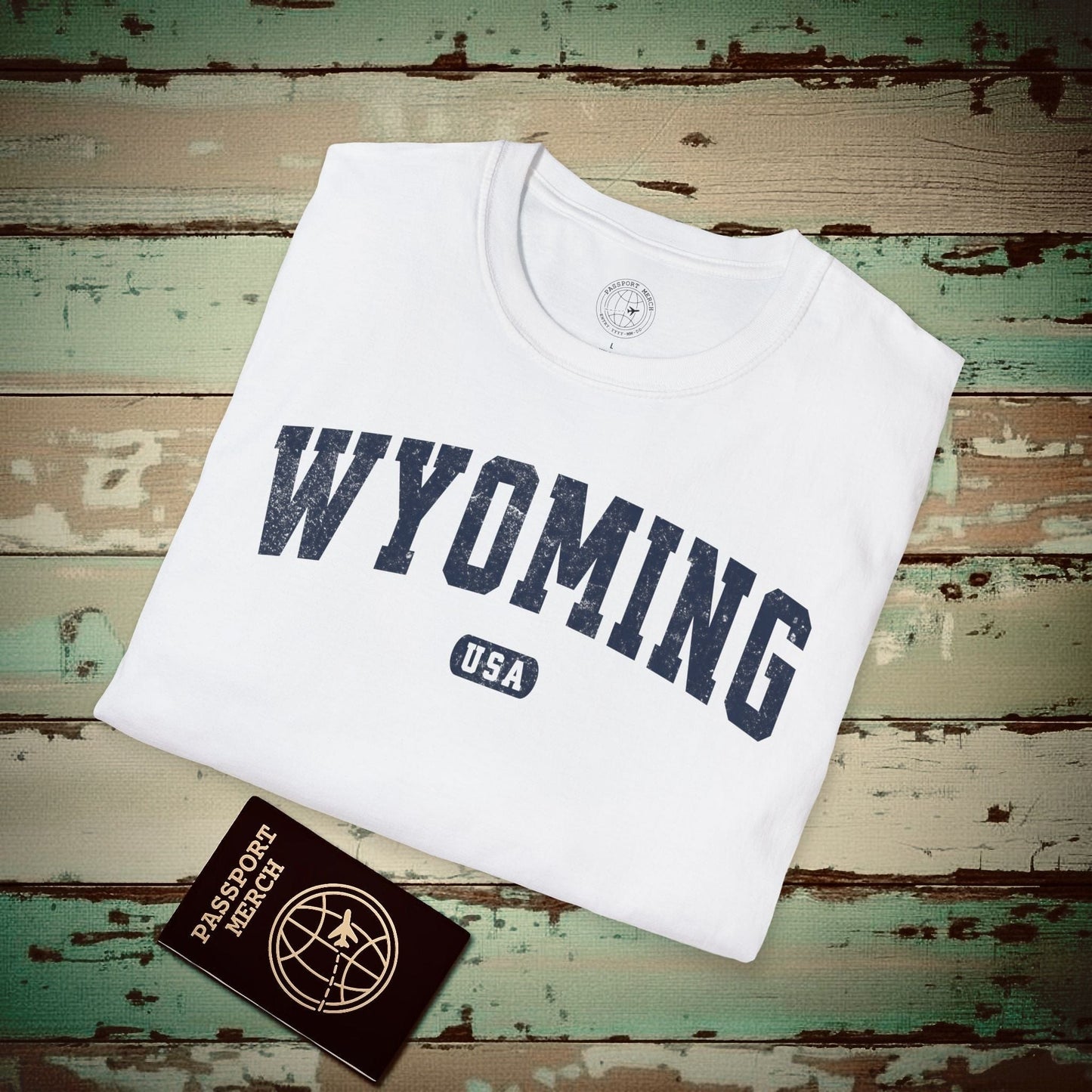Classic Athletic, Wyoming (50 States Edition) T-Shirt White / S