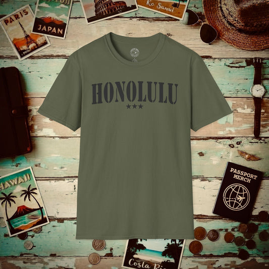 Classic Military, Honolulu, Hawaii T-Shirt Military Green / S