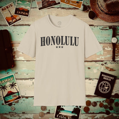 Classic Military, Honolulu, Hawaii T-Shirt Sand / S
