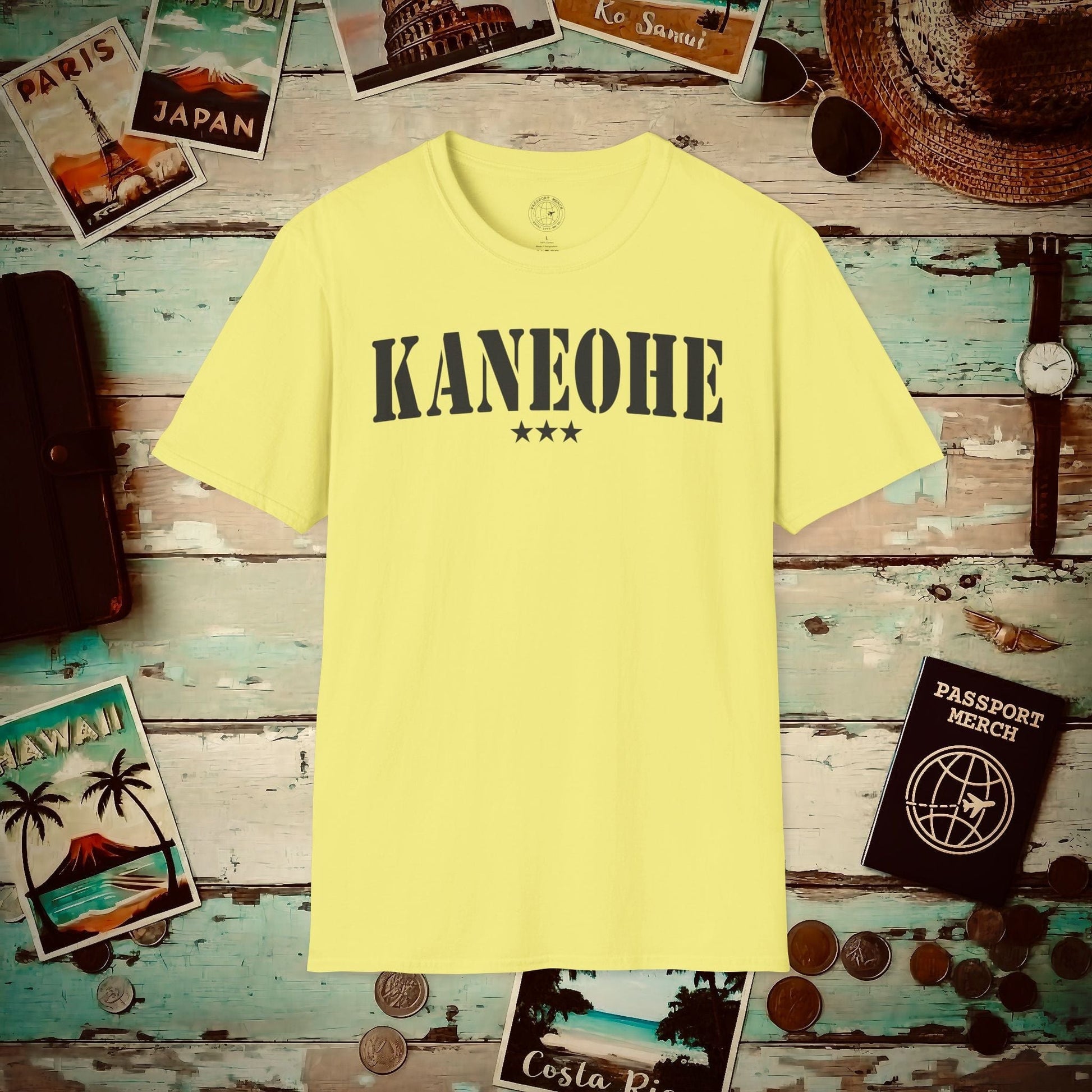 Classic Military, Kaneohe, Hawaii T-Shirt Cornsilk / S