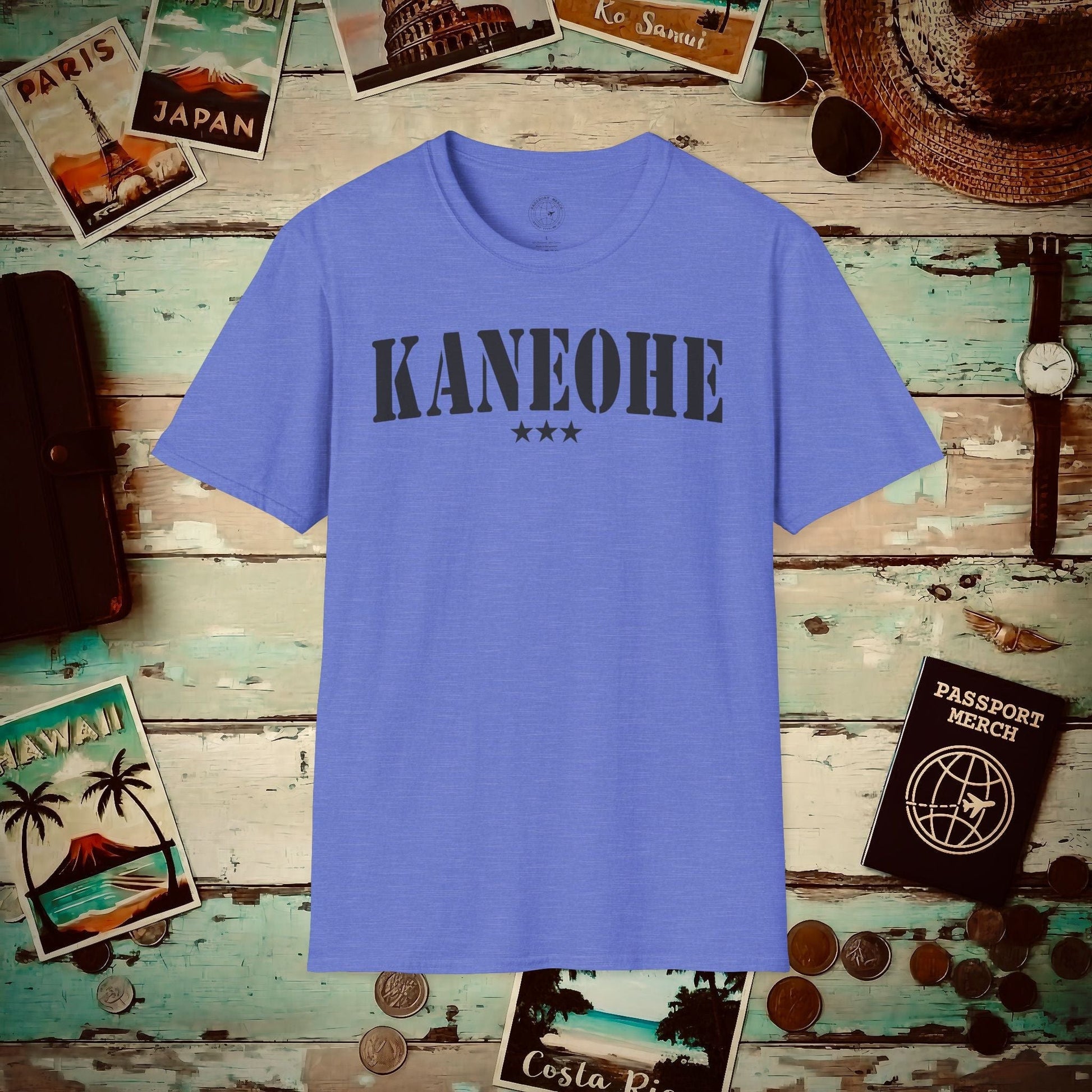 Classic Military, Kaneohe, Hawaii T-Shirt Heather Royal / S