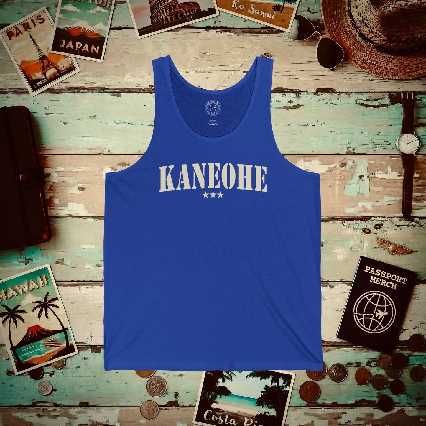 Classic Military, Kaneohe, Hawaii Tank Top True Royal / XS