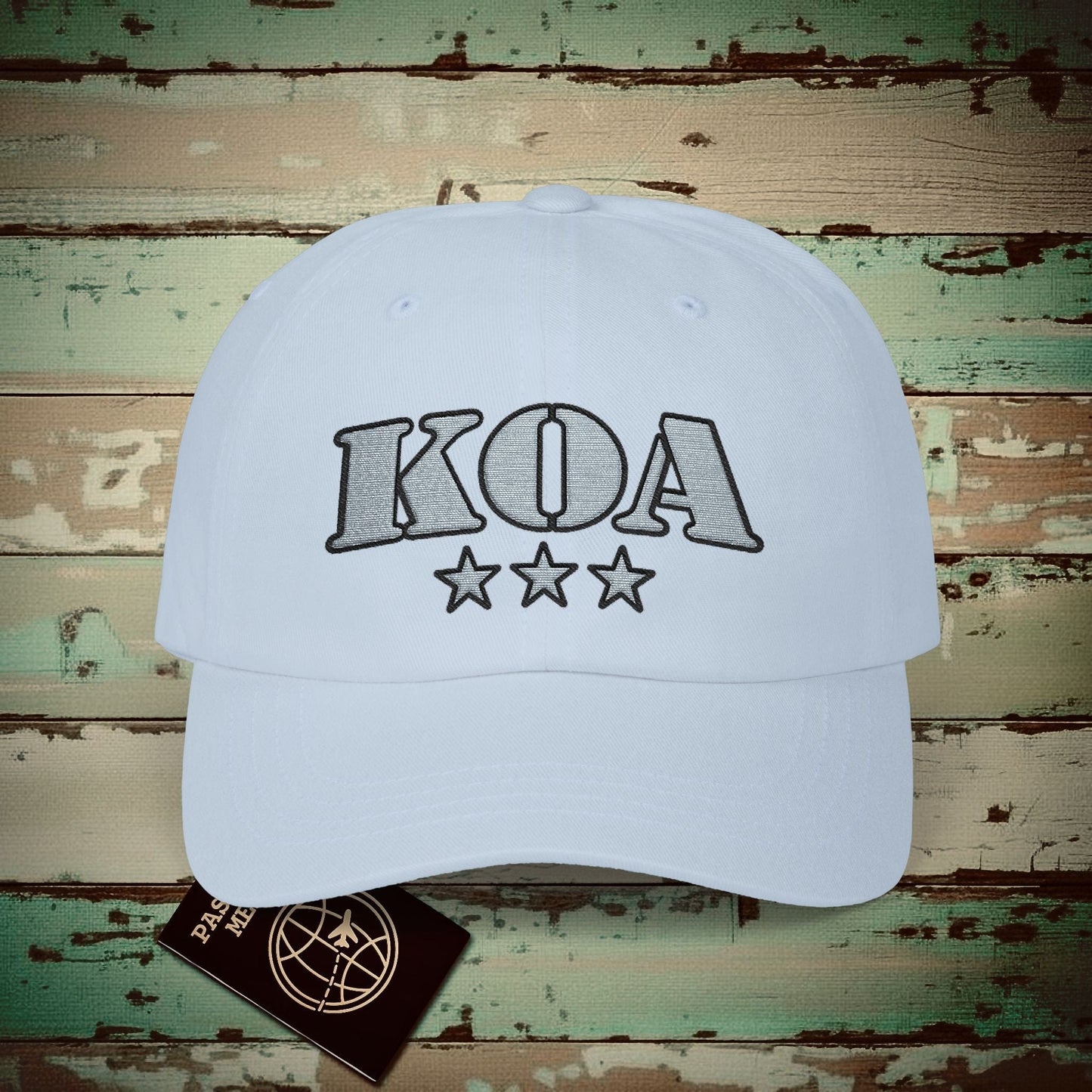 Classic Military, Kona Hawaii Airport Code (KOA) Embroidered Hat Light Blue / One size