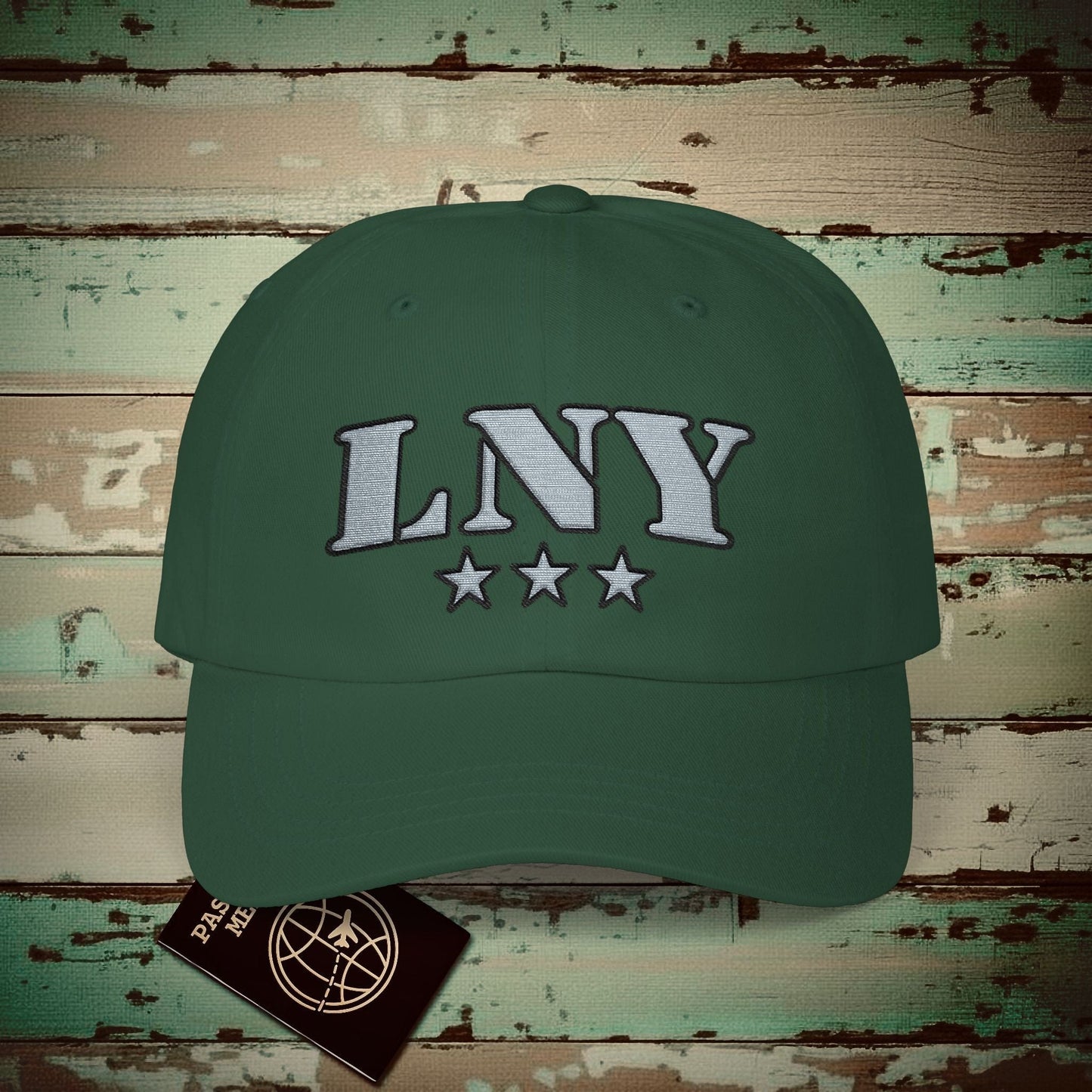 Classic Military, Lanai Hawaii Airport Code (LNY) Embroidered Hat Spruce / One size