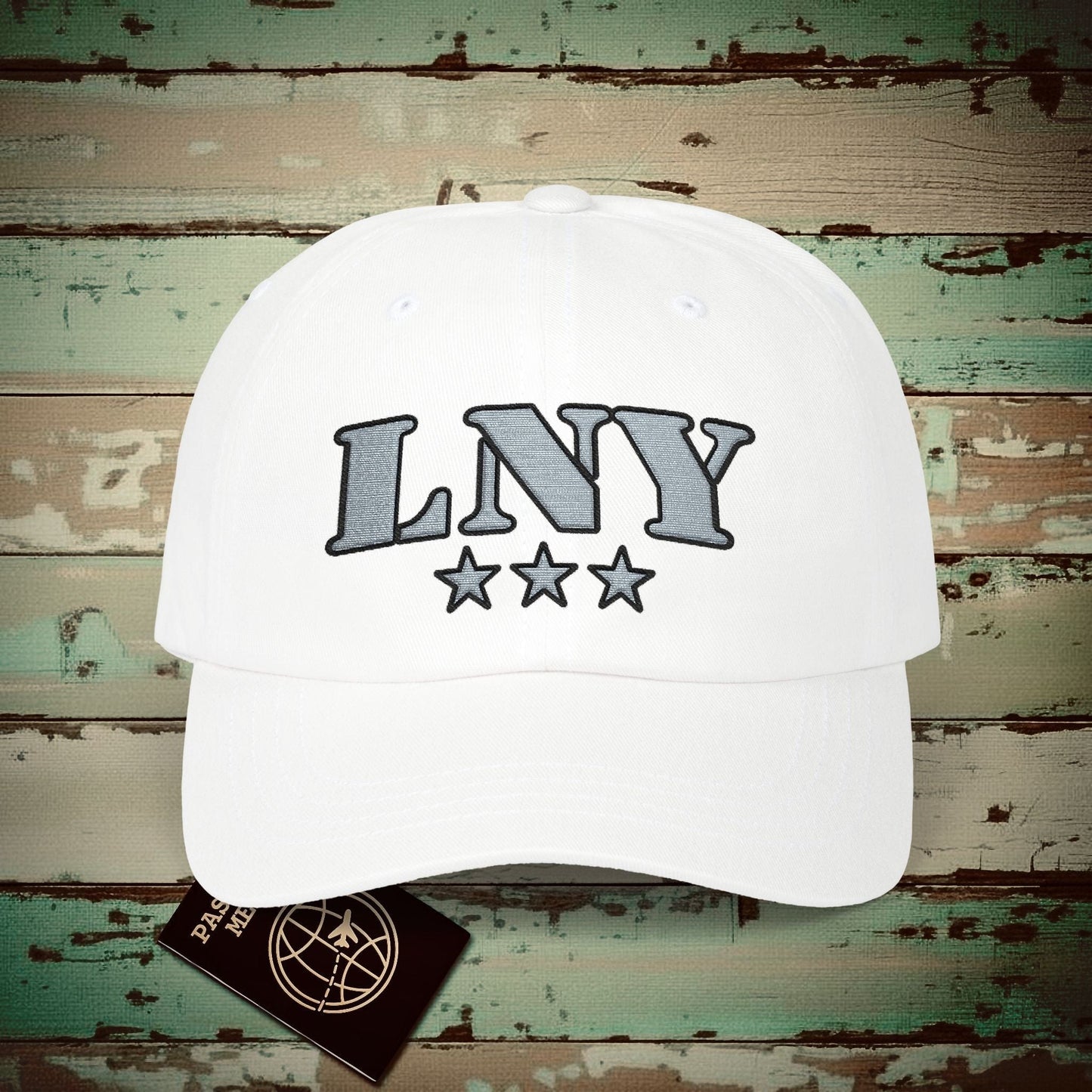 Classic Military, Lanai Hawaii Airport Code (LNY) Embroidered Hat White / One size