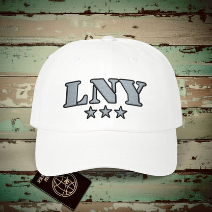 Classic Military, Lanai Hawaii Airport Code (LNY) Embroidered Hat White / One size
