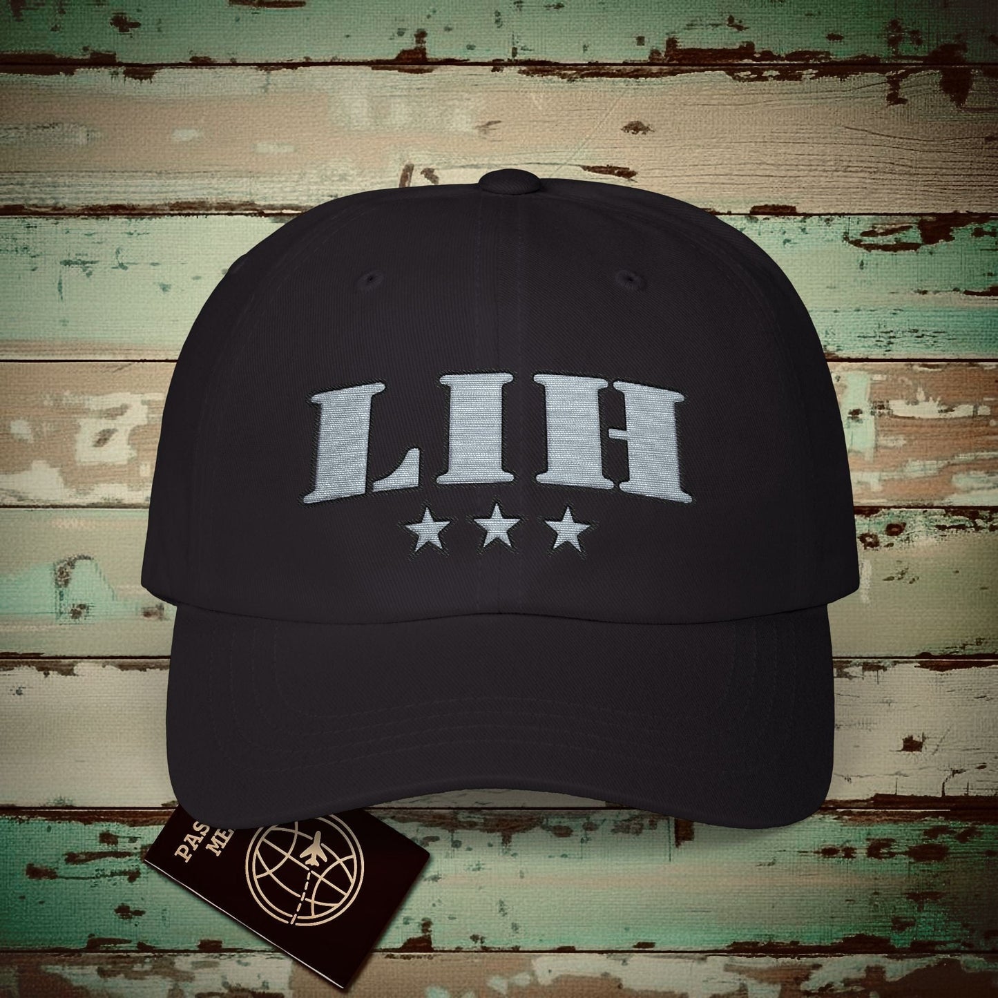 Classic Military, Lihue Hawaii Airport Code (LIH) Embroidered Hat Black / One size