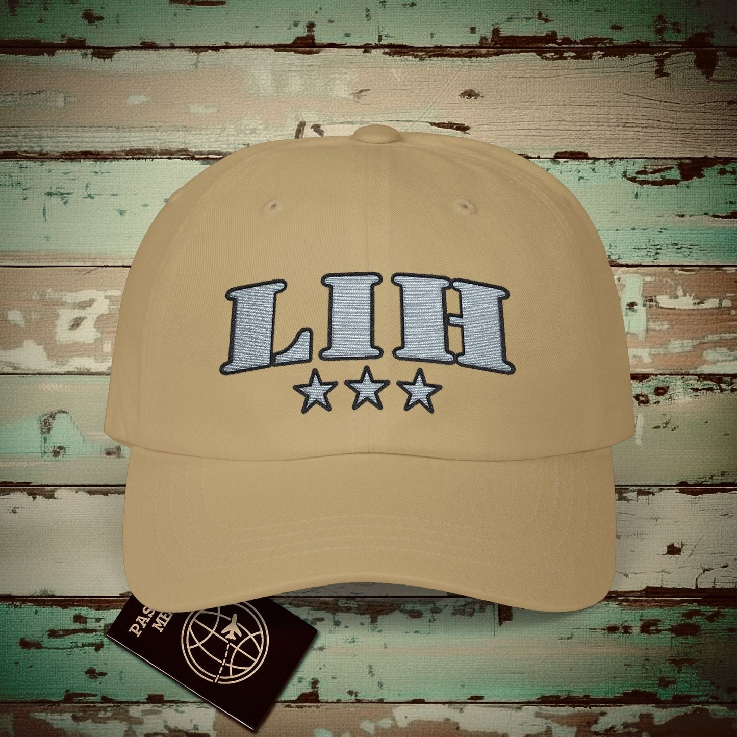 Classic Military, Lihue Hawaii Airport Code (LIH) Embroidered Hat Khaki / One size