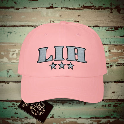 Classic Military, Lihue Hawaii Airport Code (LIH) Embroidered Hat Pink / One size