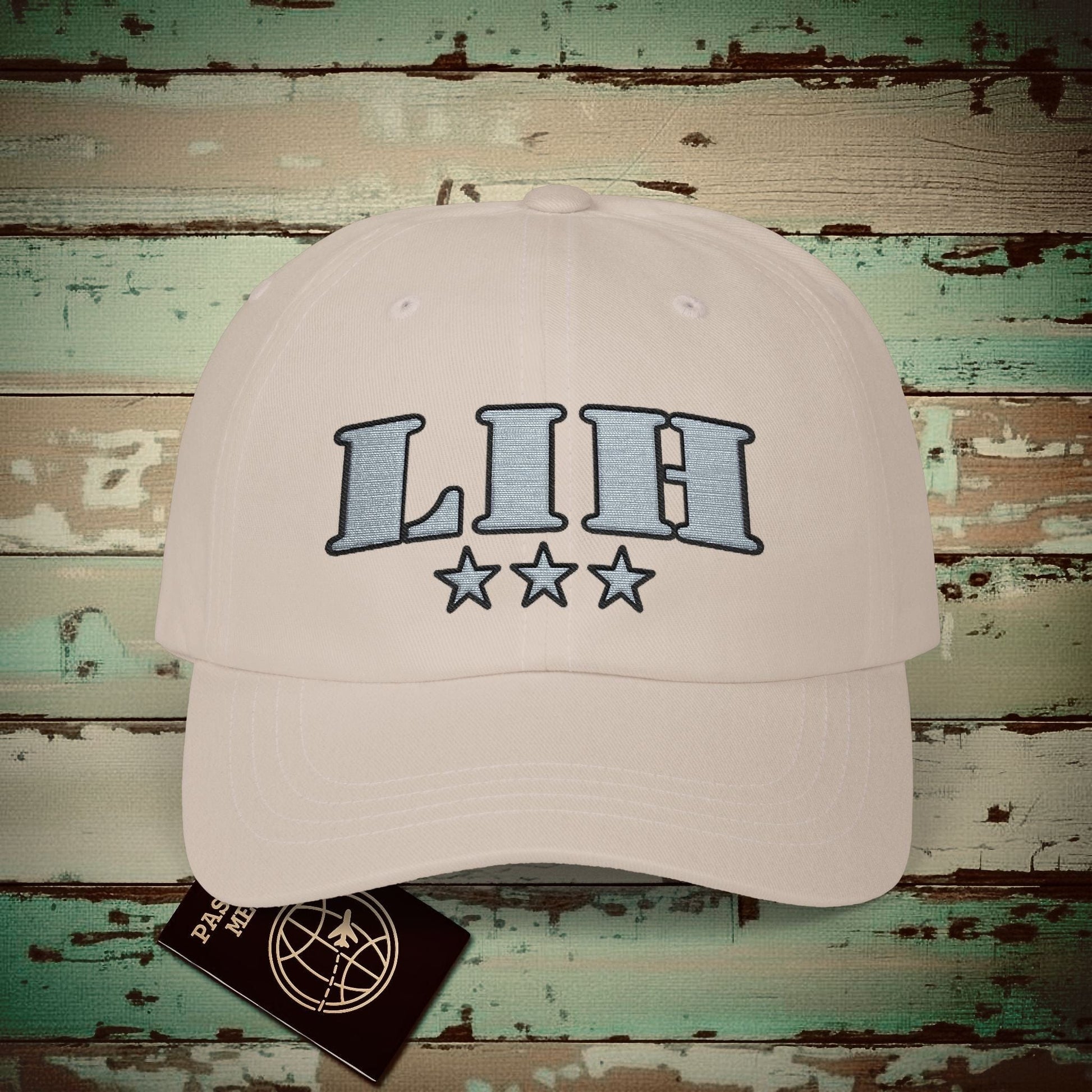 Classic Military, Lihue Hawaii Airport Code (LIH) Embroidered Hat Stone / One size