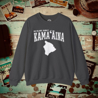 Classic University (Kamaaina Edition), Big Island, Hawaii Crewneck Dark Heather / S