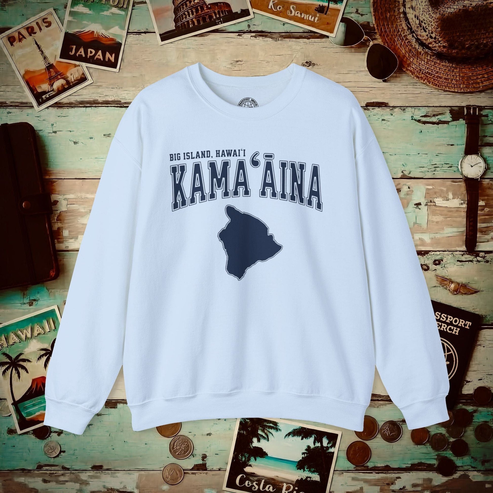 Classic University (Kamaaina Edition), Big Island, Hawaii Crewneck Light Blue / S