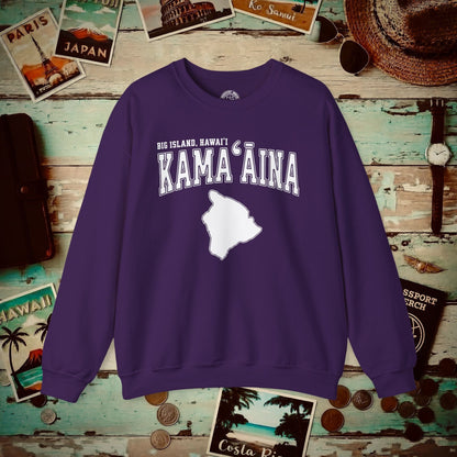 Classic University (Kamaaina Edition), Big Island, Hawaii Crewneck Purple / S
