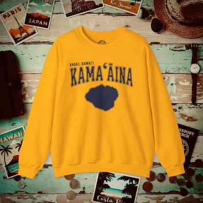 Classic University (Kamaaina Edition), Kauai, Hawaii Crewneck Gold / S