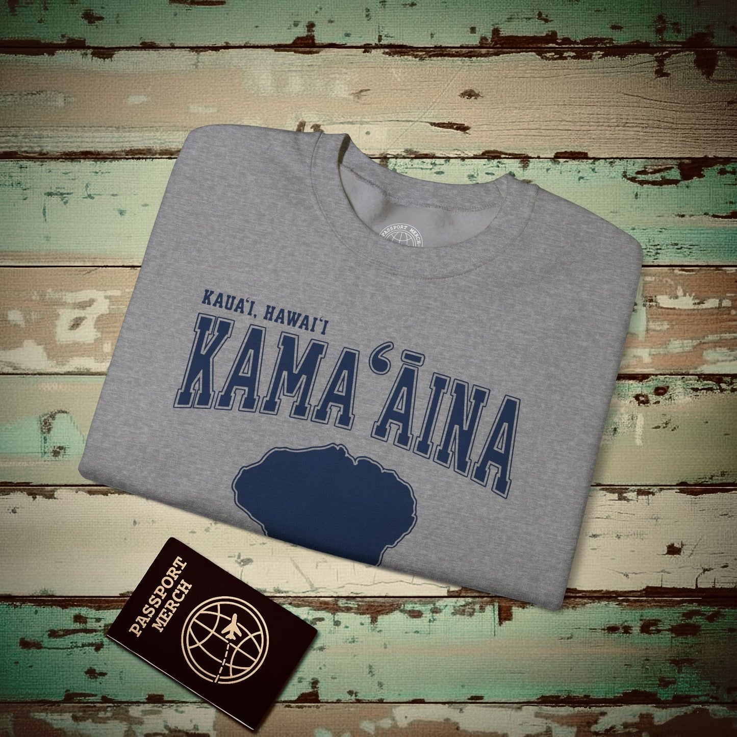 Classic University (Kamaaina Edition), Kauai, Hawaii Crewneck Graphite Heather / S