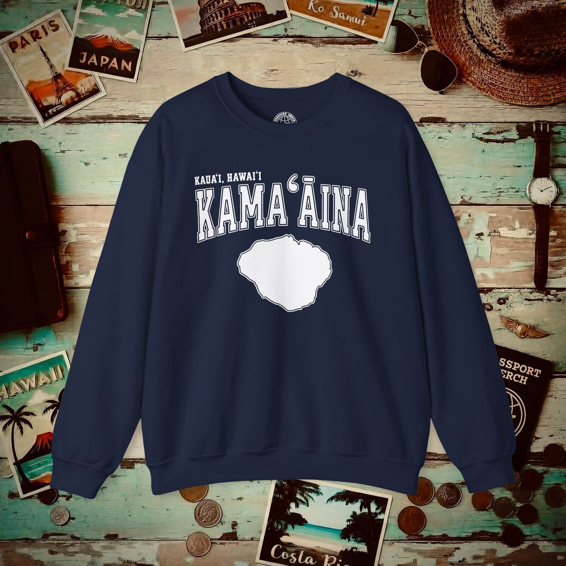 Classic University (Kamaaina Edition), Kauai, Hawaii Crewneck Navy / S
