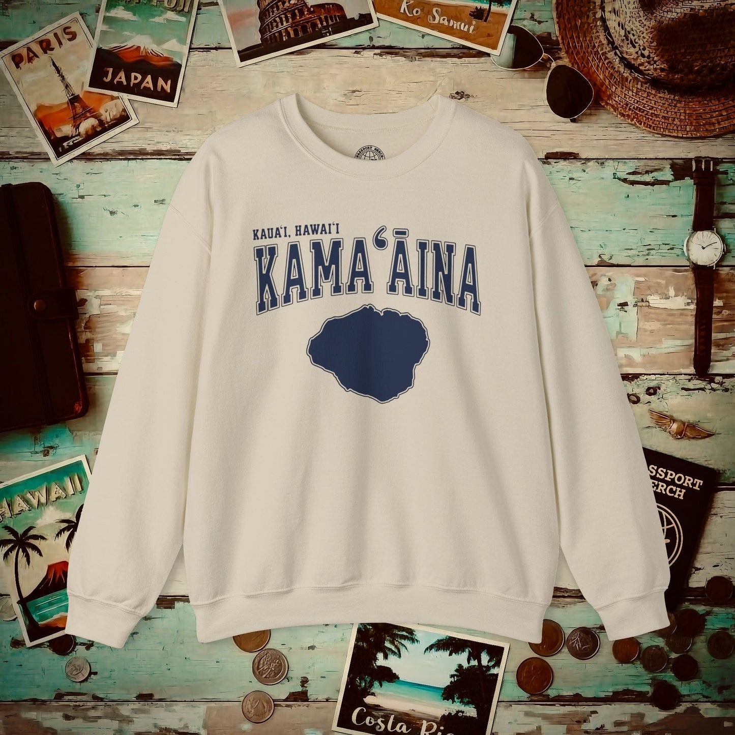 Classic University (Kamaaina Edition), Kauai, Hawaii Crewneck Sand / S