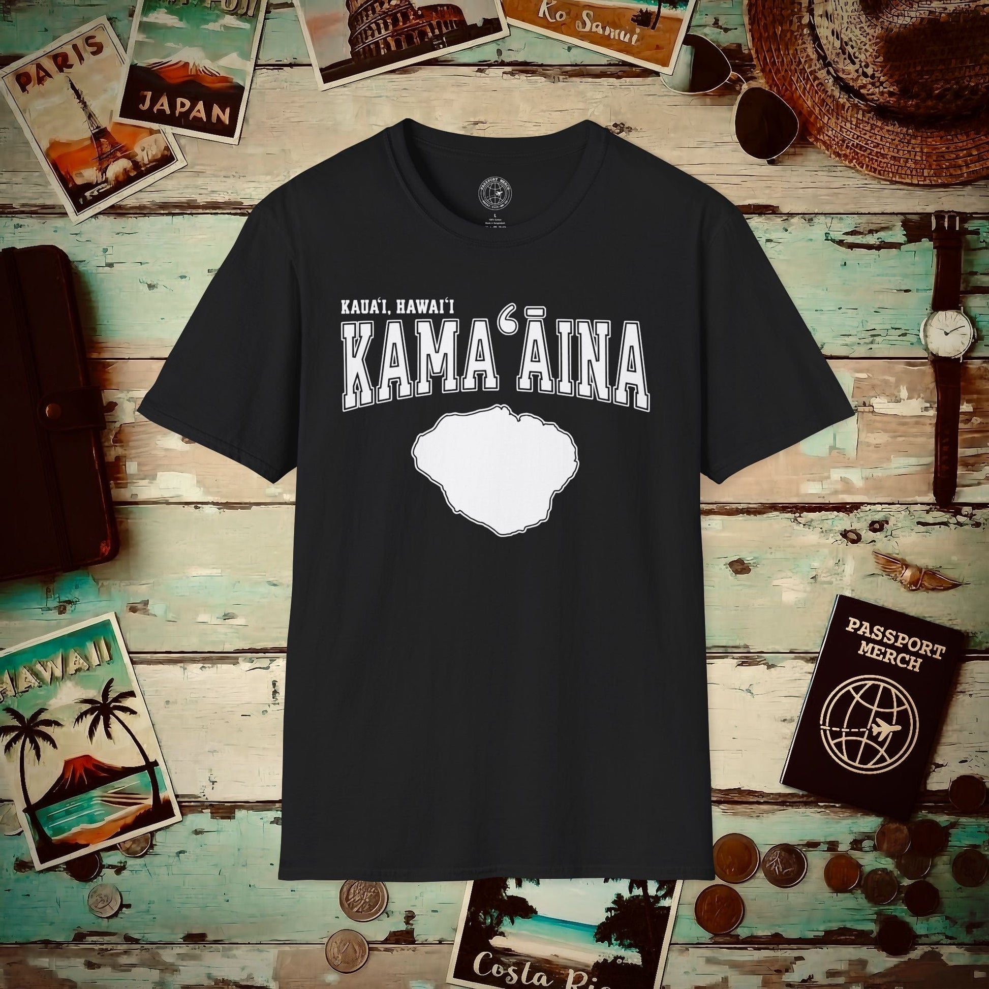 Classic University (Kamaaina Edition), Kauai, Hawaii T-Shirt Black / S