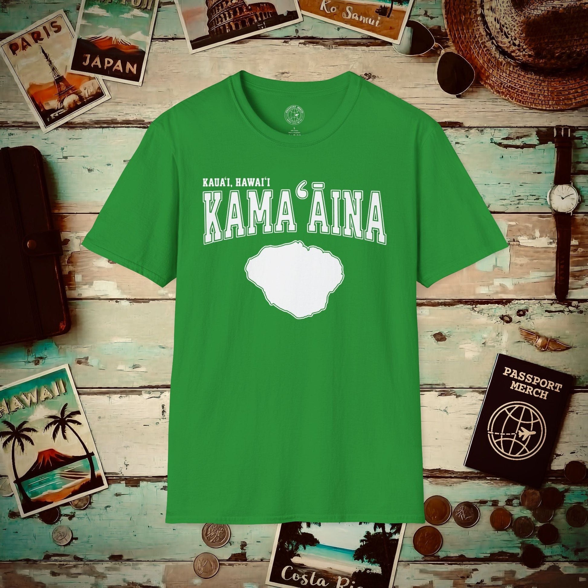 Classic University (Kamaaina Edition), Kauai, Hawaii T-Shirt Irish Green / S