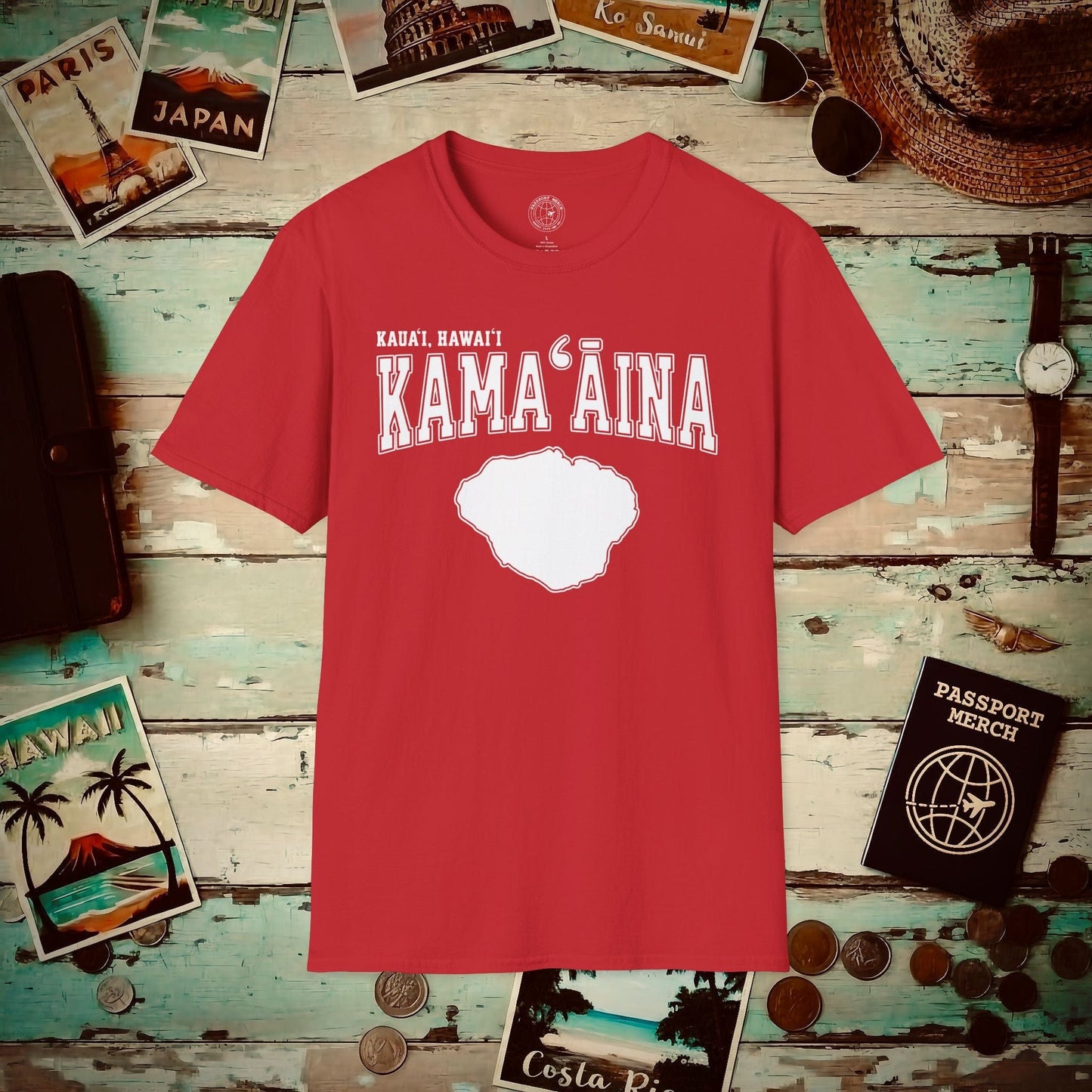 Classic University (Kamaaina Edition), Kauai, Hawaii T-Shirt Red / S