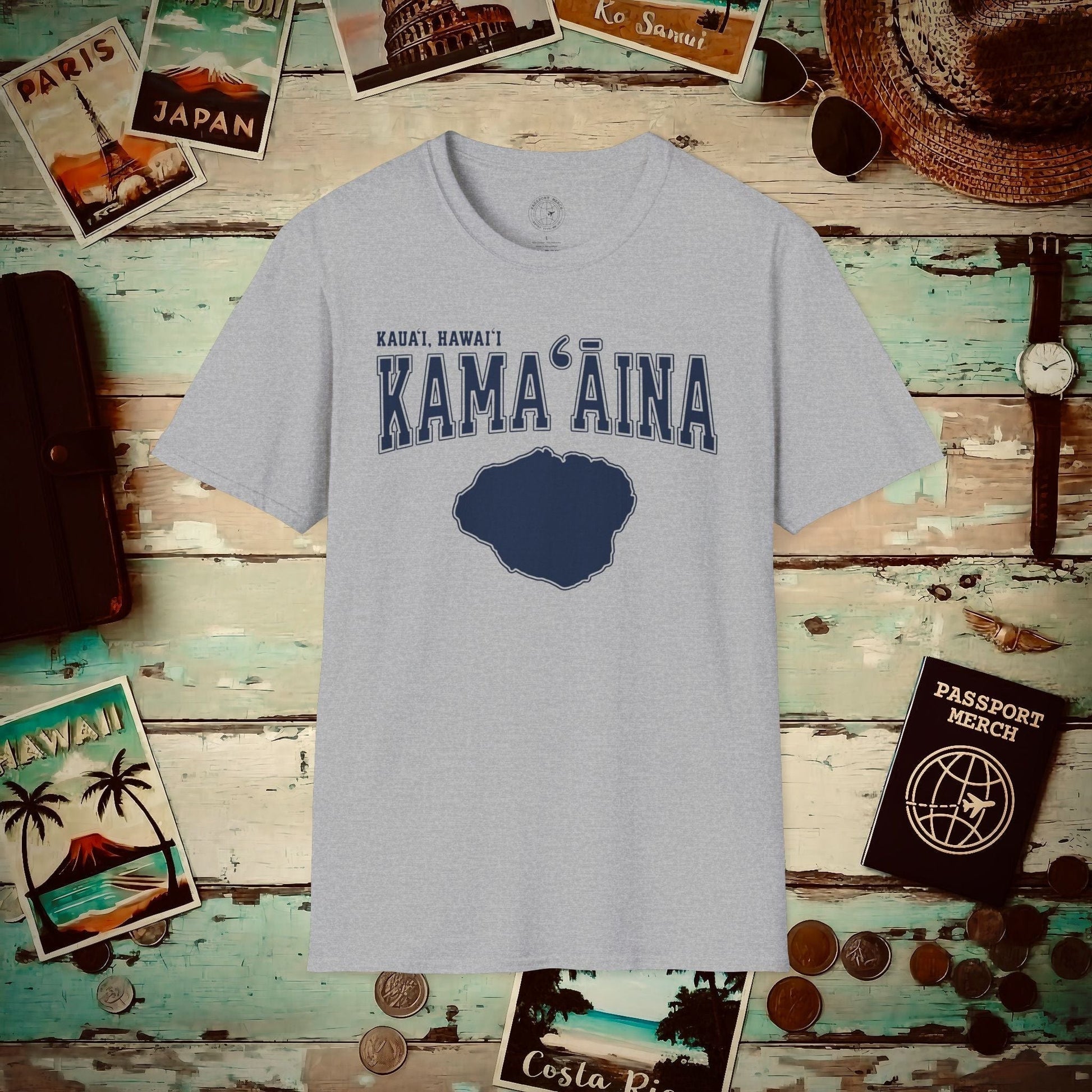 Classic University (Kamaaina Edition), Kauai, Hawaii T-Shirt Sport Grey / S
