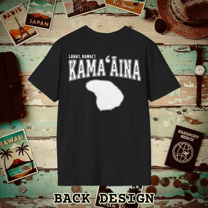 Classic University (Kamaaina Edition), Lanai, Hawaii Back Print T-Shirt Black / S