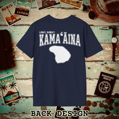 Classic University (Kamaaina Edition), Lanai, Hawaii Back Print T-Shirt Navy / S