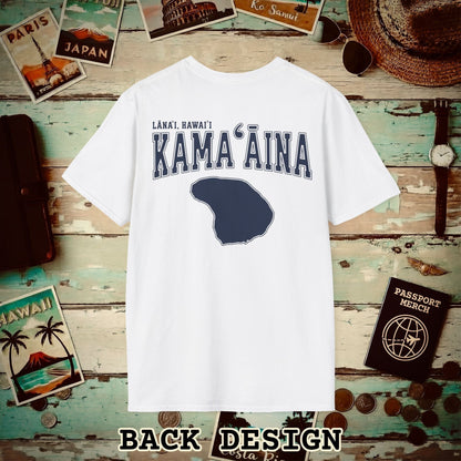 Classic University (Kamaaina Edition), Lanai, Hawaii Back Print T-Shirt White / S