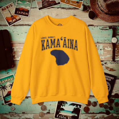 Classic University (Kamaaina Edition), Lanai, Hawaii Crewneck Gold / S