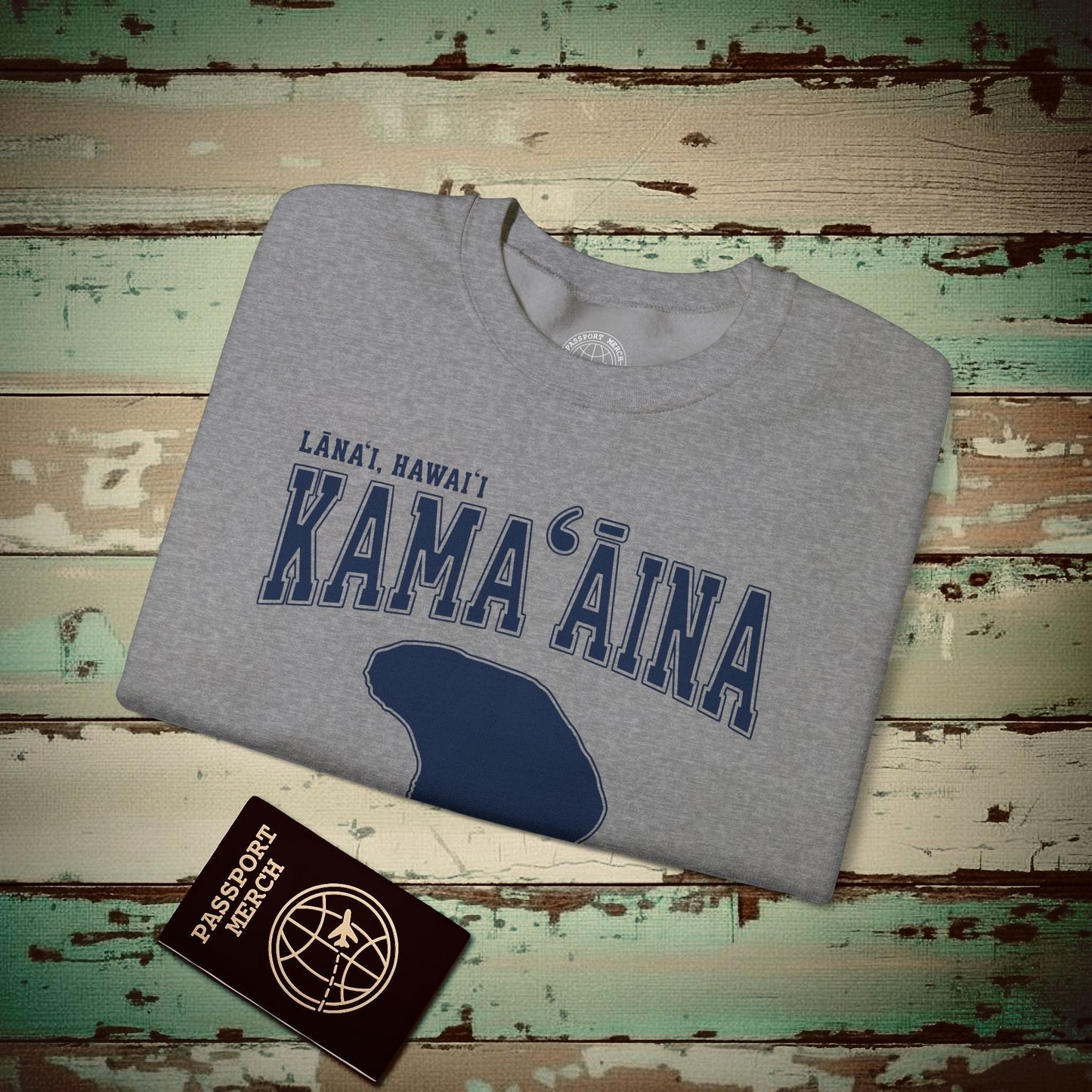 Classic University (Kamaaina Edition), Lanai, Hawaii Crewneck Graphite Heather / S