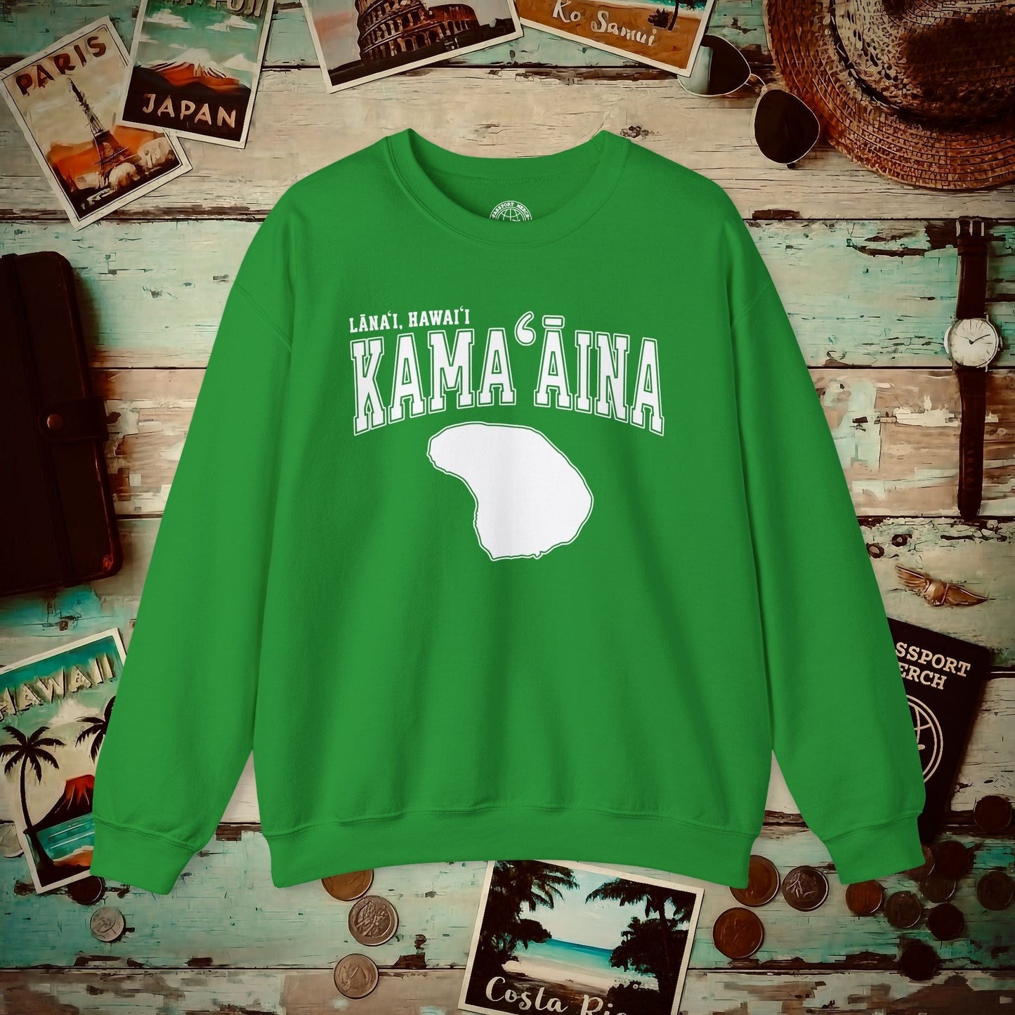 Classic University (Kamaaina Edition), Lanai, Hawaii Crewneck Irish Green / S