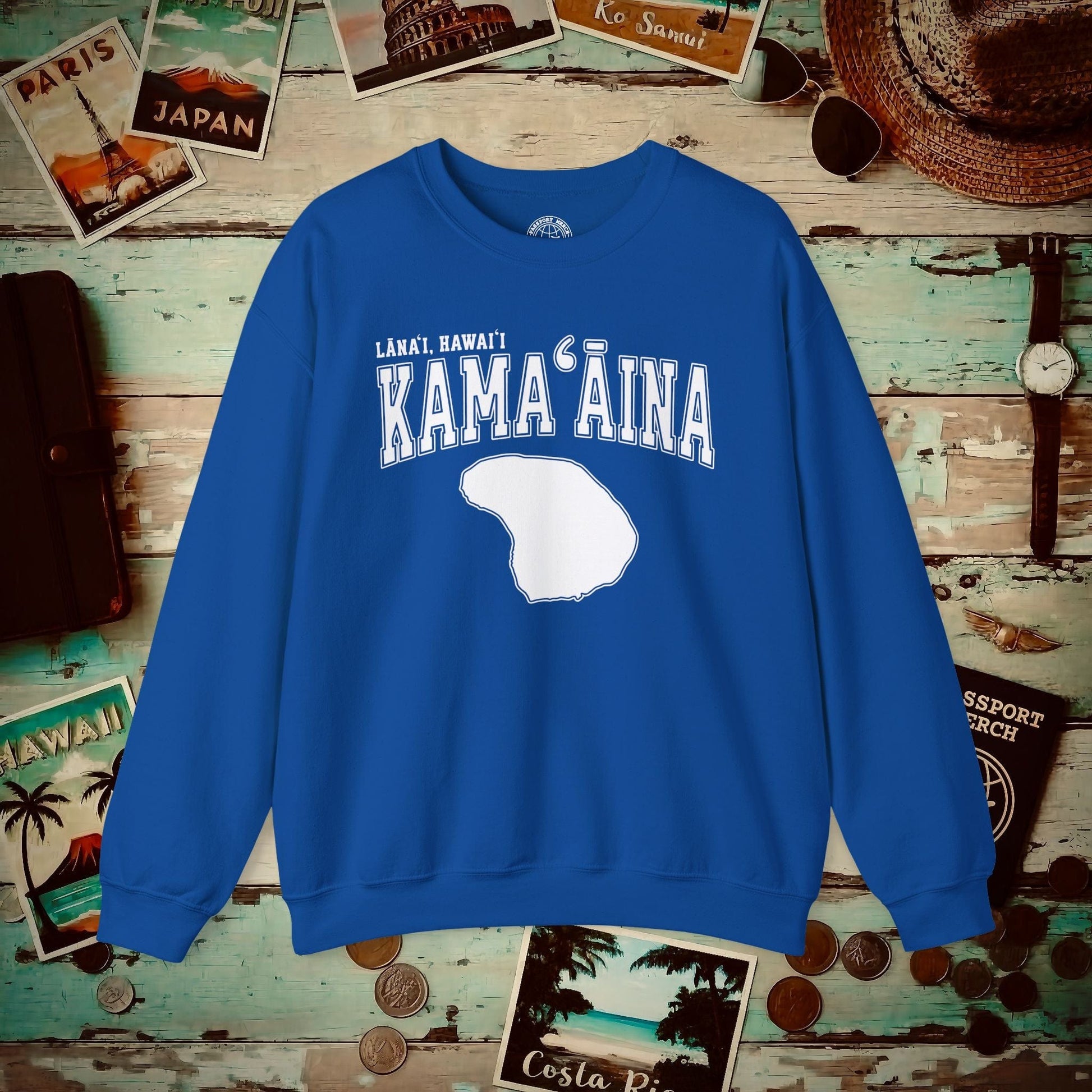 Classic University (Kamaaina Edition), Lanai, Hawaii Crewneck Royal / S