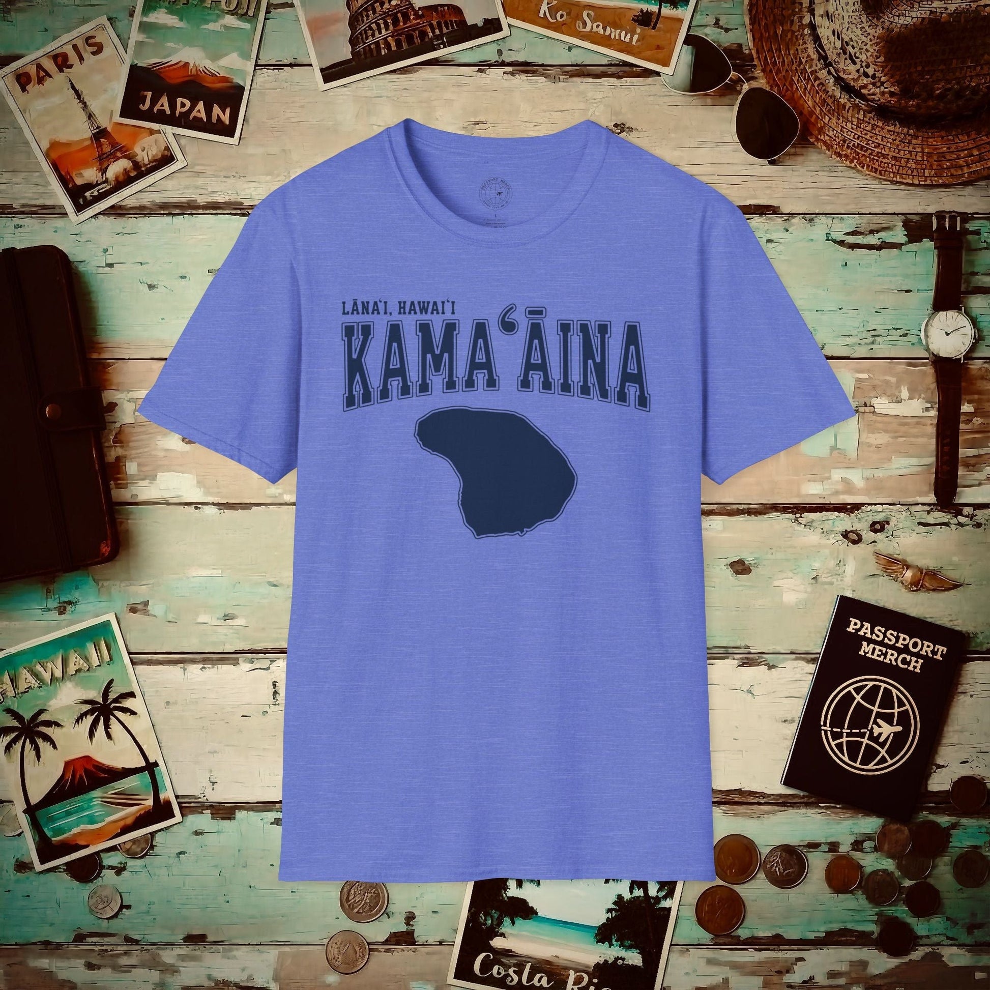 Classic University (Kamaaina Edition), Lanai, Hawaii T-Shirt Heather Royal / S