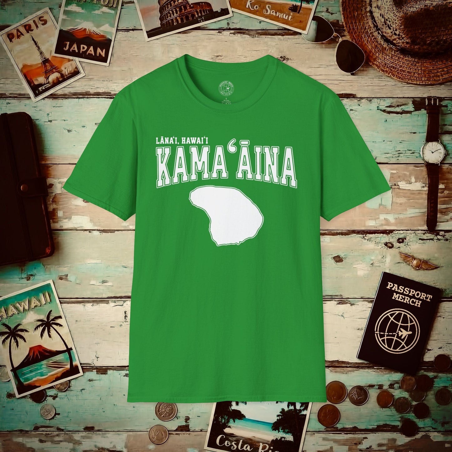 Classic University (Kamaaina Edition), Lanai, Hawaii T-Shirt Irish Green / S