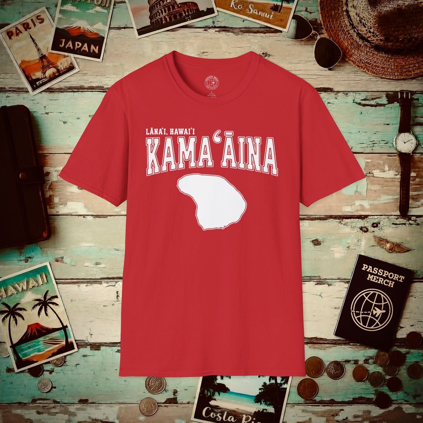 Classic University (Kamaaina Edition), Lanai, Hawaii T-Shirt Red / S
