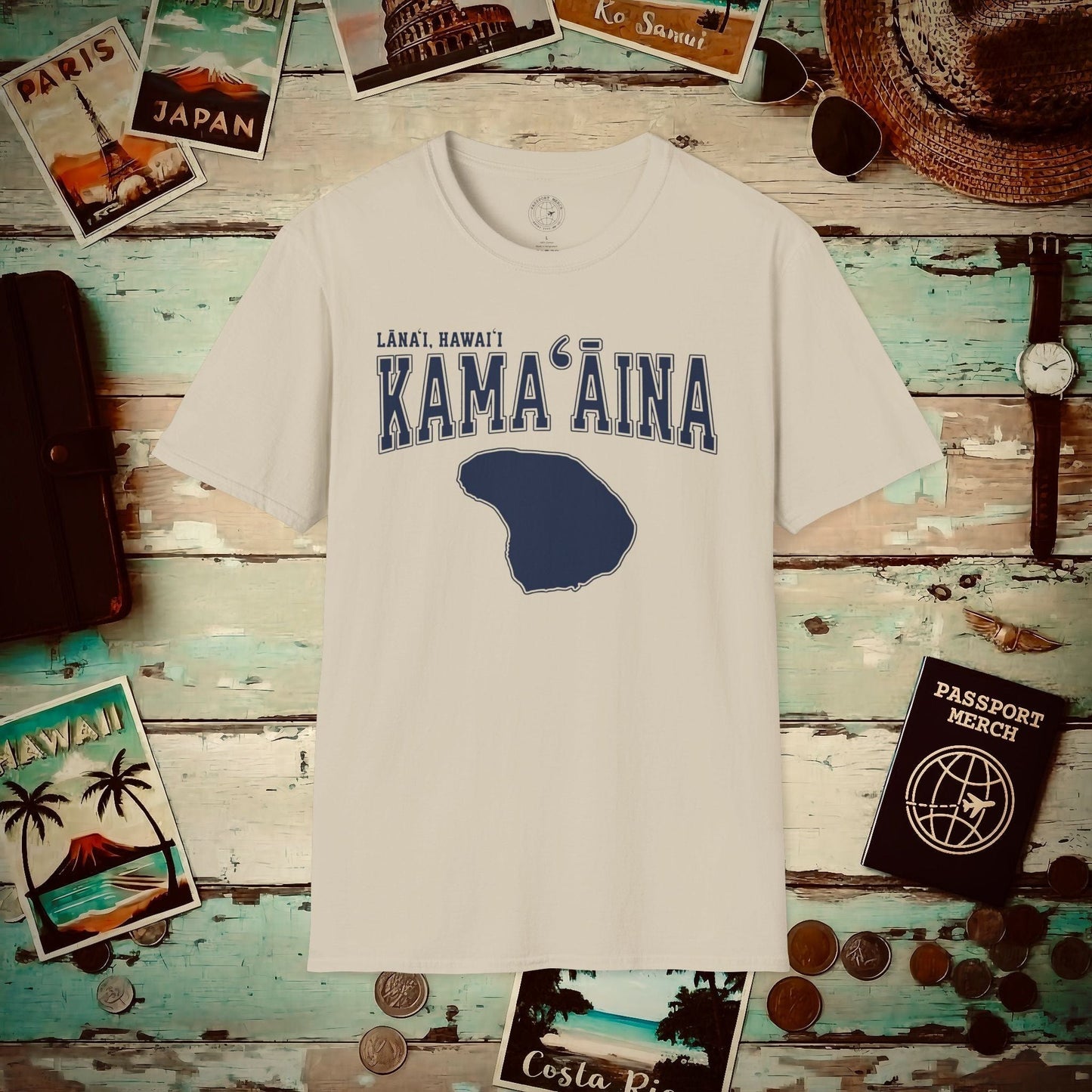 Classic University (Kamaaina Edition), Lanai, Hawaii T-Shirt Sand / S