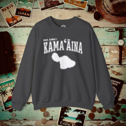 Classic University (Kamaaina Edition), Maui, Hawaii Crewneck Dark Heather / S