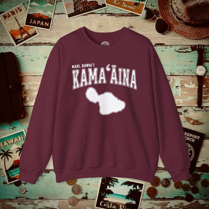 Classic University (Kamaaina Edition), Maui, Hawaii Crewneck Maroon / S