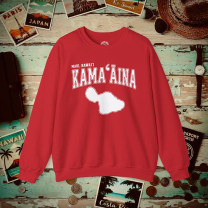 Classic University (Kamaaina Edition), Maui, Hawaii Crewneck Red / S