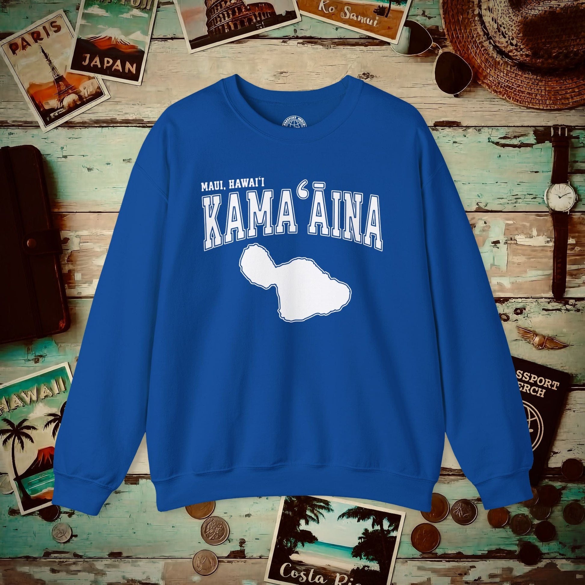 Classic University (Kamaaina Edition), Maui, Hawaii Crewneck Royal / S