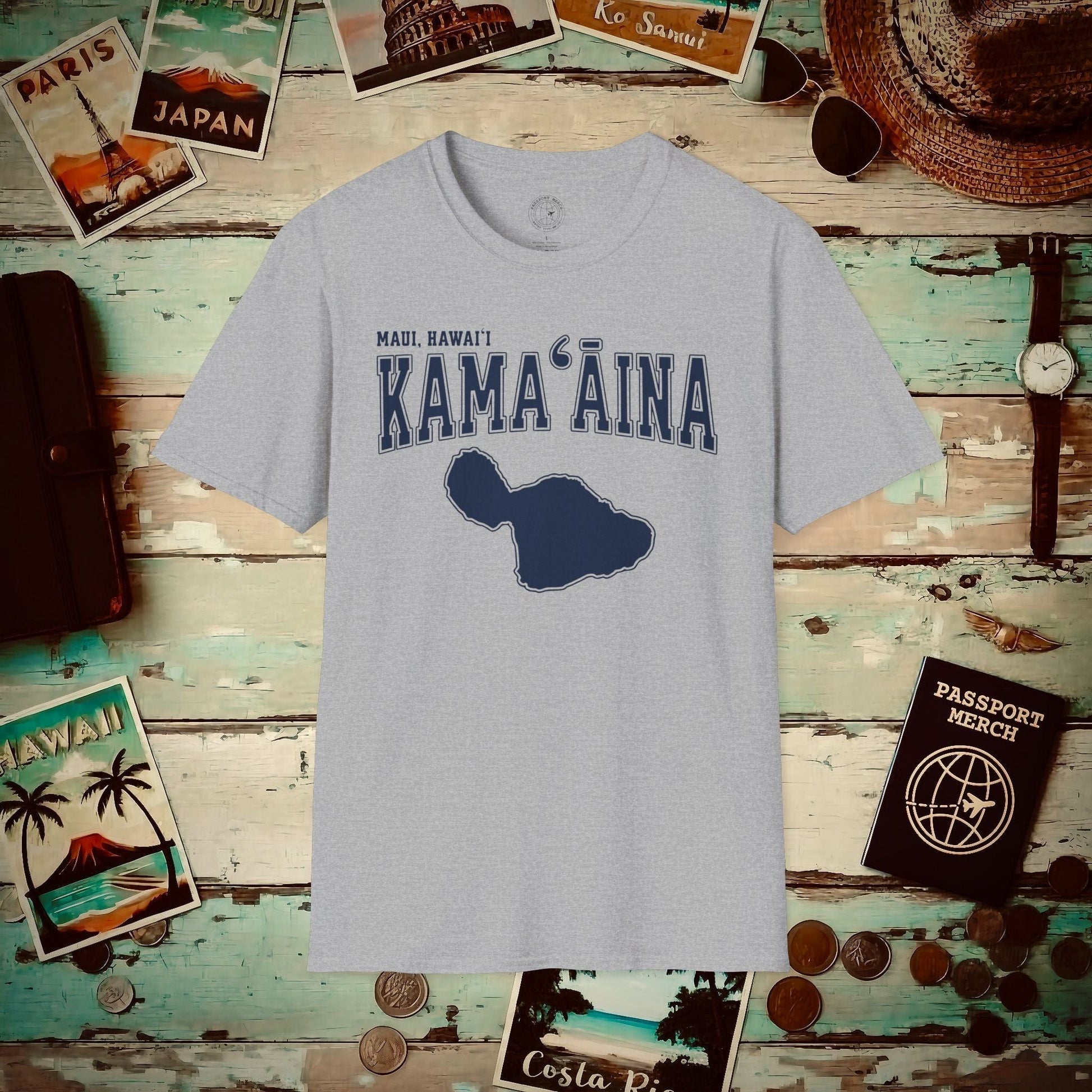 Classic University (Kamaaina Edition), Maui, Hawaii T-Shirt Sport Grey / S