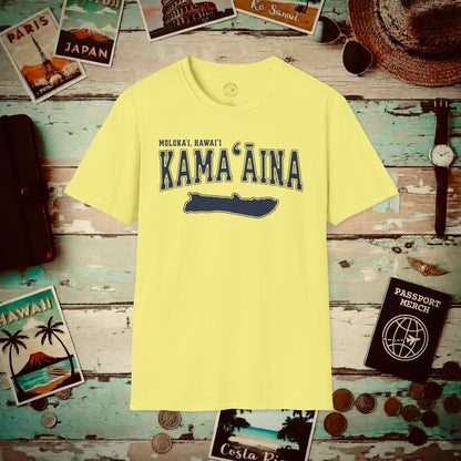 Classic University (Kamaaina Edition), Molokai, Hawaii T-Shirt Cornsilk / S