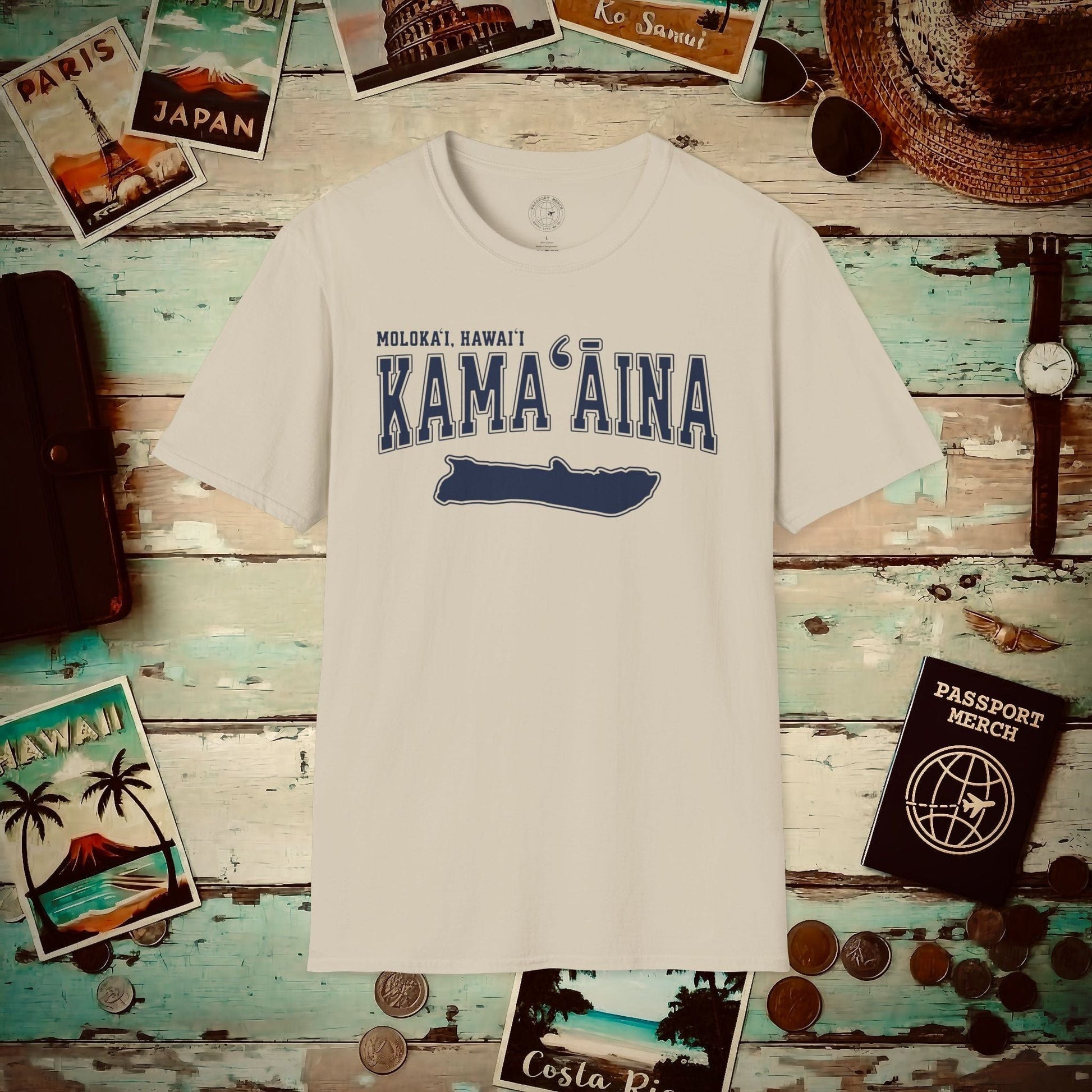 Classic University (Kamaaina Edition), Molokai, Hawaii T-Shirt Sand / S